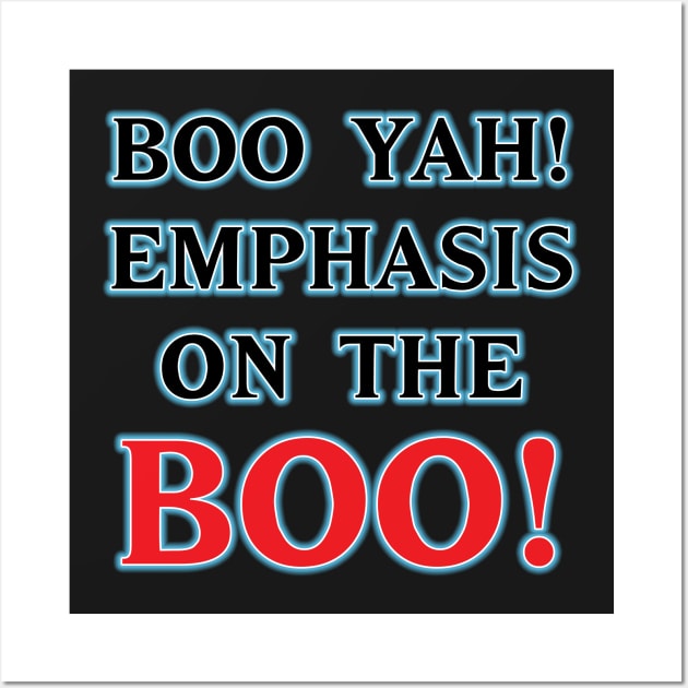 Emphasis on the BOO Wall Art by old_school_designs